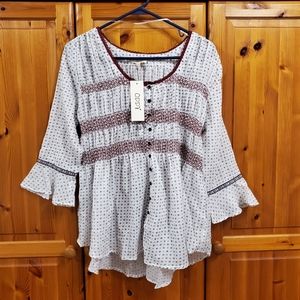 Oddy smocked top New